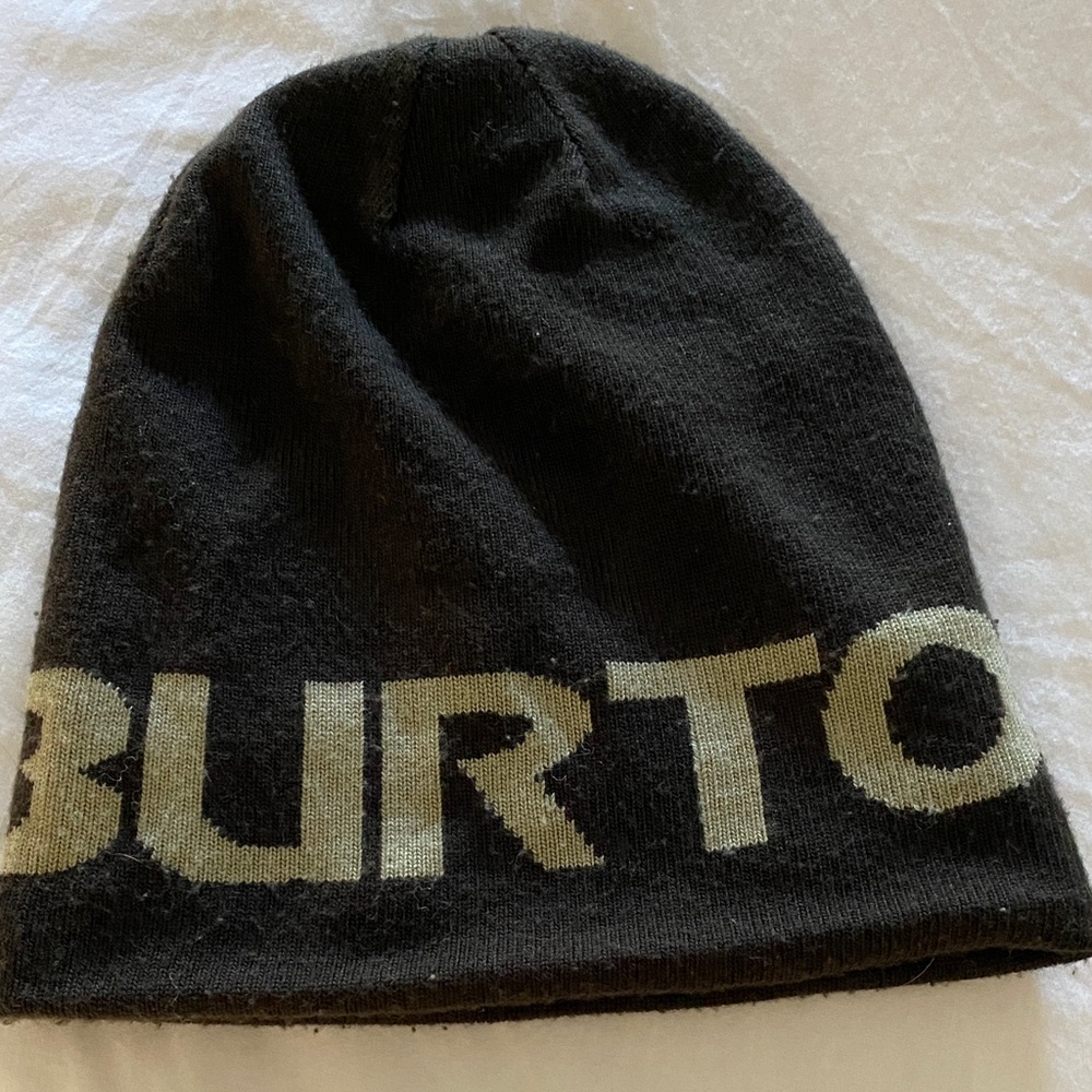 Burton Black and White Knit Hat